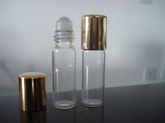 Kinds of Tubular Clear Screwed Glass Bottle for Cosmetic Packing