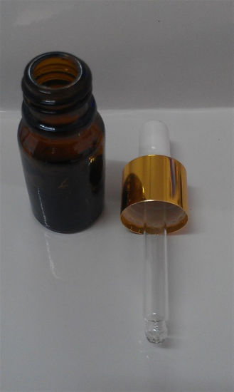 Amber Glass Bottle with Screwed Cap and Pipette