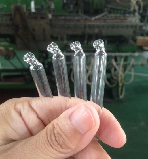 Food Grade Graduation Hand Made Curved Shaped Clear Glass Pipettes for Cosmetic Packing