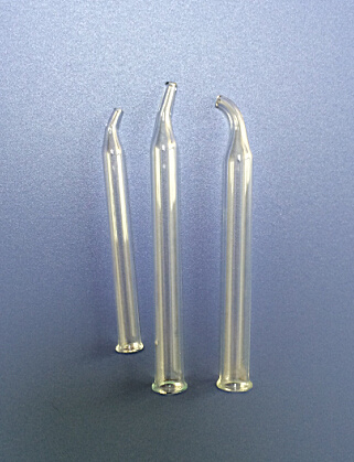 Series of Clear Tapering Curved Glass Pipettes Droppers for Lab and Cosmetic