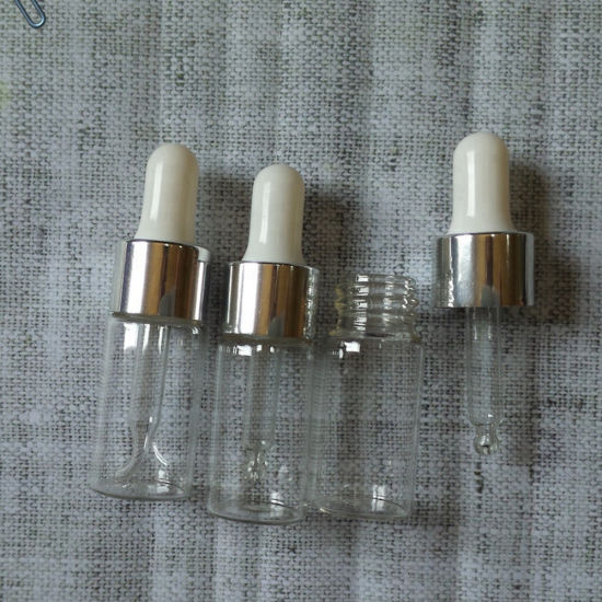 1ml 2ml 3ml Clear Amber Glass Dropper Bottle for Essential Oil