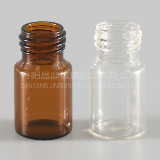 in Stock Square Shape 20ml Glass Amber Bottle