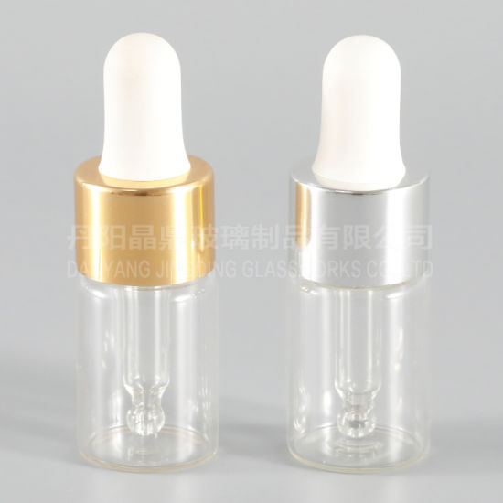30ml Transparent Cosmetic Glass Bottle for Essential Oil