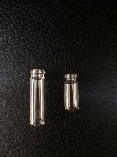 Clear and Amber Tubular Glass Bottle for Cosmetic Supply