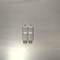 Tubular Clear Screwed Glass Bottle with Safety Ring