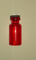 Tubular Red Glass Bottle for Cillion Packing