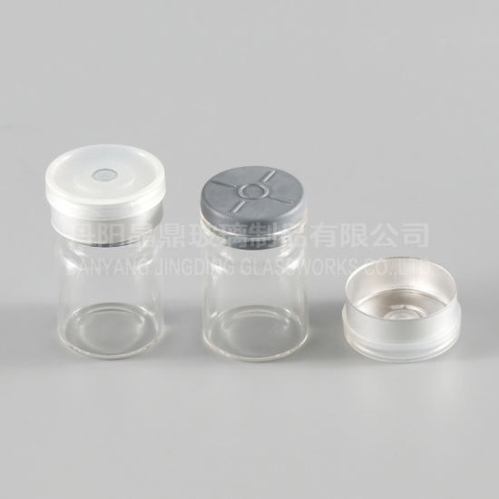 10ml Glass Vial for Pharmacy Glass with Aluminium Cap and Rubber Stopper