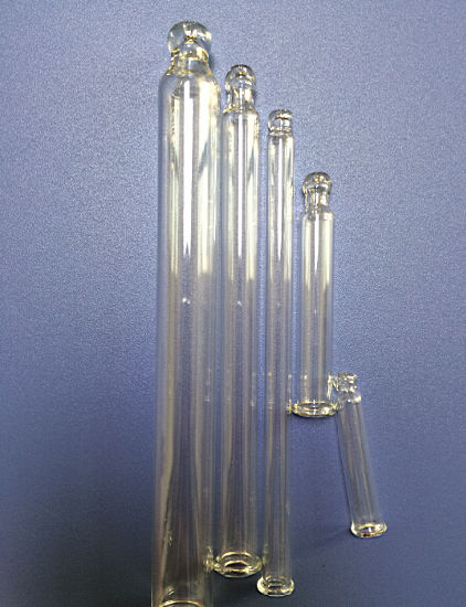Clear Tubular Straight Round-Ball Glass Tube for Cosmetic Packing