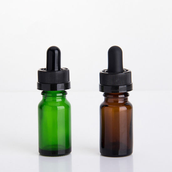 Amber Blue Green Clear Boston Round Glass Dropper Bottles with Glass Pipette Screw Lids 15 Ml 30ml 60 Ml