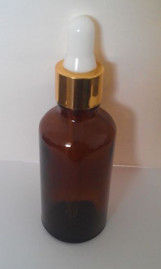 Amber Tubular Glass Jar Dropper for Medical and Lab