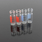 Tubular Clear Screwed Glass Bottle with Safety Ring