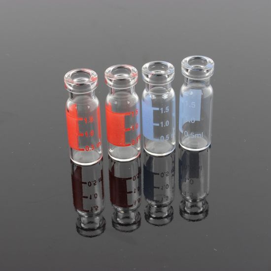 Tubular Clear Screwed Glass Bottle with Safety Ring