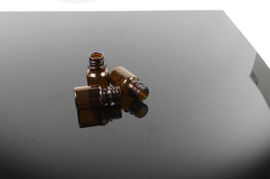 Cosmetic Mini Amber Screwed Glass Bottle Small Mouth
