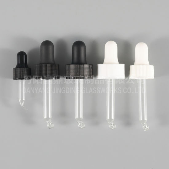 18/415 Child Resistant Cap with 77mm Glass Dropper Childproof Glass Dropper