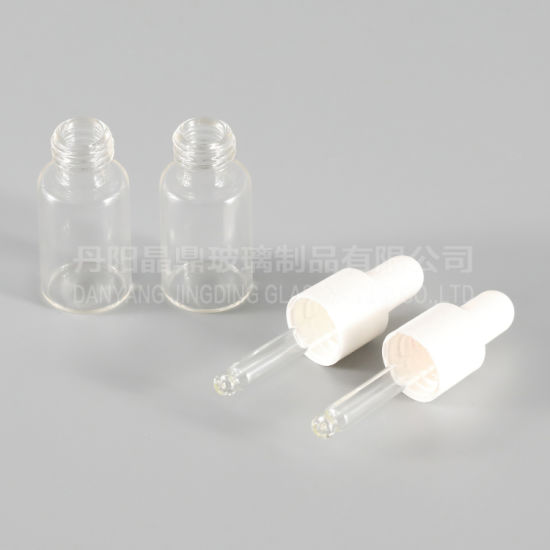 30ml Transparent Cosmetic Glass Bottle for Essential Oil