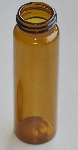 Amber Tubular Mini Glass Bottle Vial for Syrup Packing