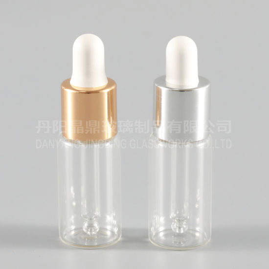 10ml Dropper Glass Bottle with Silver Aluminum Cap