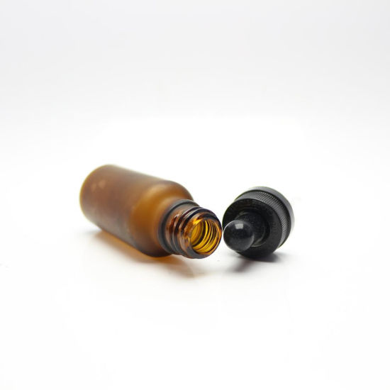Wholesale 1ml Amber Glass Dropper Bottles Black Cap