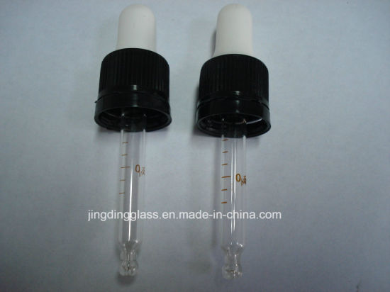 Glass Dropper for Cap with Rubber Haed Assemble