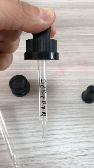 15ml 30ml Glass Dropper with CRC Pointed Child-Proof Cap