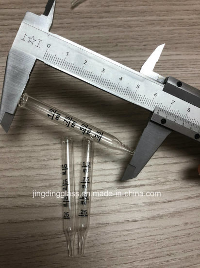 Glass Dropper with Black Printing Tip Shape with Essential Oil Bottle