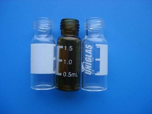 Amber Screwed Tubular Glass Bottle for Cosmetic Packing